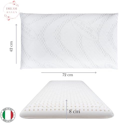 Chargez l'image dans la visionneuse de la galerie, Cuscino Basso Cervicale 8 cm in Memory Foam, Cuscino letto ideale per Bambini, Ragazzi e Adulti, Anallergico e Antiacaro con Federa in Silver, Cuscino Memory Foam 100% Made in Italy
